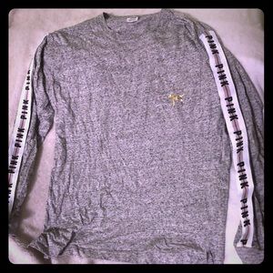 VS Pink Long Sleeve Sequin Dog Shirt